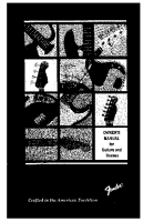 Fender Guitars-Basses-1995-2002 - Owners Manual
